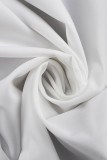 Elegant Solid Pocket Fold Turndown Collar Tops