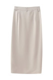 Casual Solid Slit Half A Turtleneck Sleeveless Two Pieces