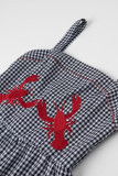 Casual Animal Embroidered Sling Dresses
