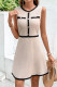 Celebrities Elegant Solid Patchwork Contrast O Neck Sleeveless Dresses