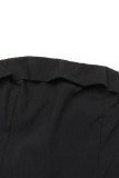 Elegant Solid Pocket With Belt Strapless Regular Jumpsuits