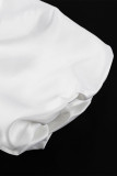 Celebrities Elegant Solid O Neck Tops