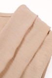 Casual Simplicity Solid Bandage Fold V Neck Regular Jumpsuits