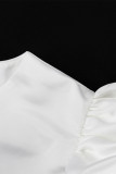 Celebrities Elegant Solid O Neck Tops