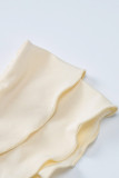 Sexy Solid Stringy Selvedge V Neck A Line Dresses
