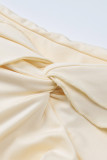 Sexy Solid Stringy Selvedge V Neck A Line Dresses