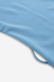Elegant Solid Bandage O Neck Short Sleeve Two Pieces