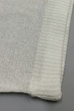 Sexy Solid Weave U Neck Sleeveless Two Pieces