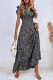 Sweet Elegant Print Polka Dot Flounce V Neck A Line Dresses