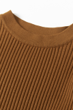 Casual Simplicity Solid O Neck A Line Dresses