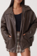 Casual Solid Pocket Zipper Turndown Collar Outerwear