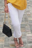 Casual Simplicity Solid Regular Straight Solid Color Bottoms