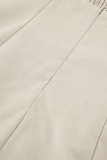 Sexy Vacation Solid Pocket Strapless Strapless Dresses