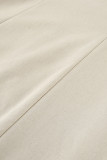 Sexy Vacation Solid Pocket Strapless Strapless Dresses