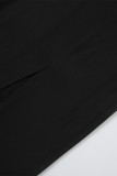 Sexy Solid Slit Oblique Collar Evening Dresses