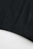 Celebrities Elegant Solid Lace Regular High Waist Solid Color Bottoms