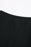 Celebrities Elegant Solid Lace Regular High Waist Solid Color Bottoms