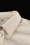 Casual Elegant Solid Pocket Turndown Collar Long Sleeve Two Pieces