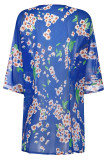 Sexy Vacation Floral Patchwork Swimwears Cover Up