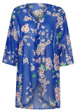 Sexy Vacation Floral Patchwork Swimwears Cover Up