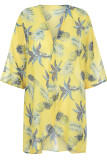 Sexy Vacation Floral Patchwork Swimwears Cover Up