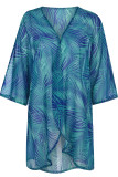 Sexy Vacation Floral Patchwork Swimwears Cover Up