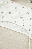Casual Living Love Print Flounce U Neck Sleeveless Three Pieces