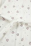 Casual Living Love Print Flounce U Neck Sleeveless Three Pieces