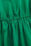 Elegant Formal Solid Metal Accessories Decoration Fold Oblique Collar Evening Dresses