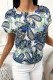 Casual Vintage Geometric Print O Neck T-Shirts