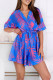 Casual Vacation Floral Bandage V Neck Loose Rompers