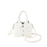Casual Solid Rivets Buttons Zipper Bags