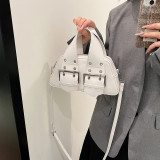 Casual Vintage Solid Rivets Metal Accessories Decoration Bags