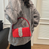 Celebrities Elegant Solid Chains Rhinestone Bags