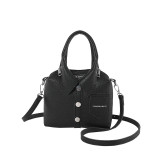 Casual Solid Rivets Buttons Zipper Bags