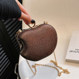 Daily Simplicity Solid Asymmetrical Rhinestone Bags