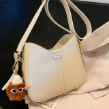 Casual Simplicity Solid Patchwork Bags(With pendant)
