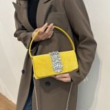 Celebrities Elegant Solid Chains Rhinestone Bags