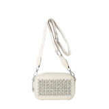 Casual Street Solid Rivets Zipper Bags