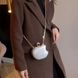 Daily Simplicity Solid Asymmetrical Rhinestone Bags