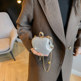 Daily Simplicity Solid Asymmetrical Rhinestone Bags