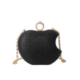 Daily Simplicity Solid Asymmetrical Rhinestone Bags