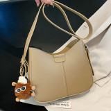 Casual Simplicity Solid Patchwork Bags(With pendant)
