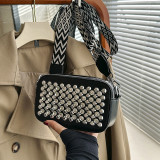 Casual Street Solid Rivets Zipper Bags