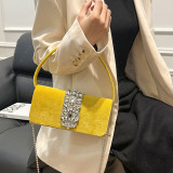 Celebrities Elegant Solid Chains Rhinestone Bags