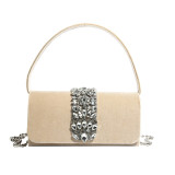 Celebrities Elegant Solid Chains Rhinestone Bags