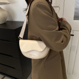 Simplicity Letter Print Metal Accessories Decoration Asymmetrical Bags