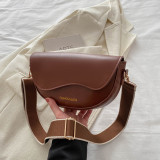Simplicity Letter Print Metal Accessories Decoration Asymmetrical Bags
