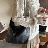 Vintage Simplicity Solid Zipper Bags