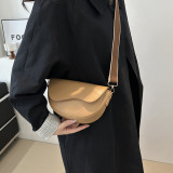Simplicity Letter Print Metal Accessories Decoration Asymmetrical Bags